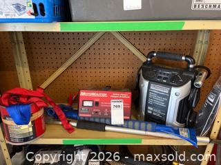MaxSold Auction: MotoMaster Battery Charger, Eliminator Booster Pack, and Accessories - Leeds And The Thousand Islands (Ontario, Canada) PARTNER MANAGED Downsizing Online Auction - Main Street
