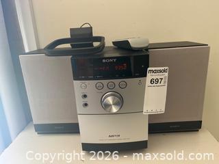 MaxSold Auction: Sony Micro Hi-Fi Component System MHC-EC55 with Remote - Leeds And The Thousand Islands (Ontario, Canada) PARTNER MANAGED Downsizing Online Auction - Main Street