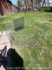 MaxSold Auction: Two Metal Wire Dog Enclosures - Leeds And The Thousand Islands (Ontario, Canada) PARTNER MANAGED Downsizing Online Auction - Main Street