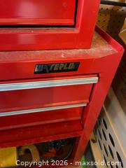 MaxSold Auction: Waterloo Red Metal Tool Chest with Rolling Cabinet - Leeds And The Thousand Islands (Ontario, Canada) PARTNER MANAGED Downsizing Online Auction - Main Street