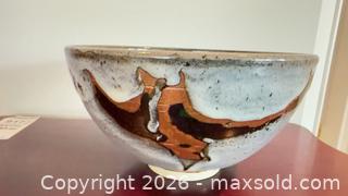 MaxSold Auction: Studio Glazed Ceramic Stoneware Bowl by Walter Dexter - Central Saanich (British Columbia, Canada) PARTNER MANAGED Moving Online Auction - Polo Park Crescent