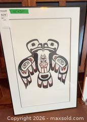 MaxSold Auction: Two Framed Northwest Coast Indigenous Limited Edition Prints  - Central Saanich (British Columbia, Canada) PARTNER MANAGED Moving Online Auction - Polo Park Crescent