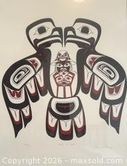 MaxSold Auction: Two Framed Northwest Coast Indigenous Limited Edition Prints  - Central Saanich (British Columbia, Canada) PARTNER MANAGED Moving Online Auction - Polo Park Crescent