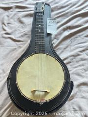 MaxSold Auction: 4-String Tenor/Plectrum Banjo with Hard Case - Saanich (British Columbia, Canada) PARTNER MANAGED Moving Online Auction - Maplewood (CONDO)
