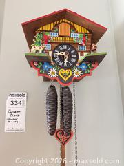 MaxSold Auction: Chalet Black Forest Cuckoo Clock with Weights & Pendulum - Saanich (British Columbia, Canada) PARTNER MANAGED Moving Online Auction - Maplewood (CONDO)