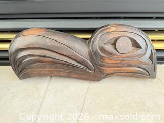 MaxSold Auction: Coast Salish / Northwest Indigenous Wood & Stone Wall Art Lot - Saanich (British Columbia, Canada) PARTNER MANAGED Moving Online Auction - Maplewood (CONDO)