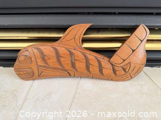 MaxSold Auction: Coast Salish / Northwest Indigenous Wood & Stone Wall Art Lot - Saanich (British Columbia, Canada) PARTNER MANAGED Moving Online Auction - Maplewood (CONDO)