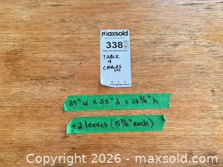 MaxSold Auction: Mid-Century Modern Dining Table with 4 Dusty Rose/Brown Upholstered Chairs - Saanich (British Columbia, Canada) PARTNER MANAGED Moving Online Auction - Maplewood (CONDO)