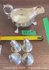 MaxSold Auction: Sterling Silver Rococo Gravy Boat & Salt-Pepper Set - Saanich (British Columbia, Canada) PARTNER MANAGED Moving Online Auction - Maplewood (CONDO)