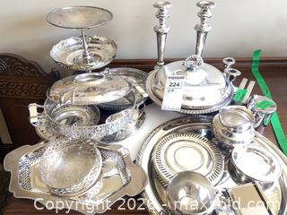 MaxSold Auction: Victorian Ornate EP (2 Silver-Plated items)  Serving Ware Set, Assorted Pieces.  - Saanich (British Columbia, Canada) PARTNER MANAGED Moving Online Auction - Maplewood (CONDO)