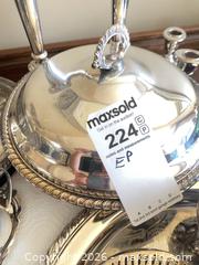 MaxSold Auction: Victorian Ornate EP (2 Silver-Plated items)  Serving Ware Set, Assorted Pieces.  - Saanich (British Columbia, Canada) PARTNER MANAGED Moving Online Auction - Maplewood (CONDO)