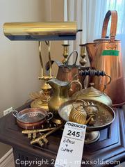 MaxSold Auction: Vintage Brass & Copper Assorted Decorative Lot - Saanich (British Columbia, Canada) PARTNER MANAGED Moving Online Auction - Maplewood (CONDO)