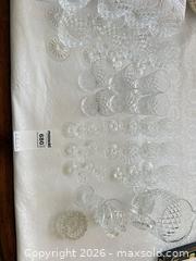 MaxSold Auction: Cut Crystal Stemware Set with Pitcher  - Saanich (British Columbia, Canada) PARTNER MANAGED Moving Online Auction - Cordova Bay Road (CONDO)