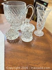 MaxSold Auction: Cut Crystal Stemware Set with Pitcher  - Saanich (British Columbia, Canada) PARTNER MANAGED Moving Online Auction - Cordova Bay Road (CONDO)