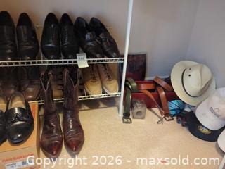 MaxSold Auction: Men's Shoes, Boots, Belts and Hats  - Saanich (British Columbia, Canada) PARTNER MANAGED Moving Online Auction - Cordova Bay Road (CONDO)
