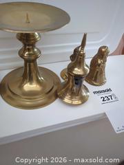 MaxSold Auction: Mixed Brass Decorative Figurines and Bells, Mid-Century Lot - Saanich (British Columbia, Canada) PARTNER MANAGED Moving Online Auction - Cordova Bay Road (CONDO)