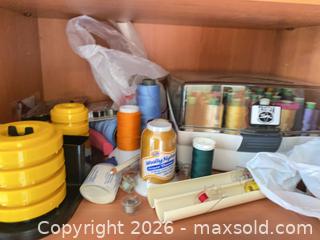 MaxSold Auction: Mixed Sewing Lot with Thread Bobbins & Many Sewing Essentials.  - Saanich (British Columbia, Canada) PARTNER MANAGED Moving Online Auction - Cordova Bay Road (CONDO)