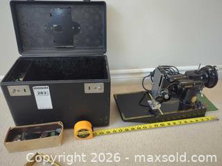 MaxSold Auction: Singer Vintage Mechanical Sewing Machine, Black - Saanich (British Columbia, Canada) PARTNER MANAGED Moving Online Auction - Cordova Bay Road (CONDO)