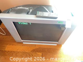 MaxSold Auction: Sony (Trinitron) CRT TV 27-32 inch with VHS Video Player - Sooke (British Columbia, Canada) PARTNER MANAGED Moving Online Auction - Firwood Place