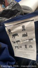 MaxSold Auction: Blue Folding Wagon Utility Cart with All-Terrain Wheels - Upper Marlboro (Maryland, USA) SELLER MANAGED Estate Sale Online Auction - Fox Bow Drive