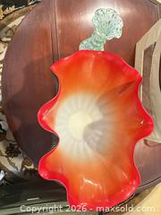 MaxSold Auction: Hand-Blown Art Glass Bowl & Vase with Ripple Pattern - Upper Marlboro (Maryland, USA) SELLER MANAGED Estate Sale Online Auction - Fox Bow Drive