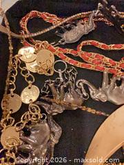 MaxSold Auction: Lot of 10+ Gold- & Silver-tone Necklaces, Chains, Charms - Upper Marlboro (Maryland, USA) SELLER MANAGED Estate Sale Online Auction - Fox Bow Drive