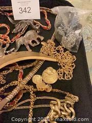 MaxSold Auction: Lot of 10+ Gold- & Silver-tone Necklaces, Chains, Charms - Upper Marlboro (Maryland, USA) SELLER MANAGED Estate Sale Online Auction - Fox Bow Drive