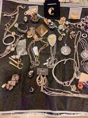 MaxSold Auction: Mixed Costume Jewelry Lot: Necklaces, Bracelets, Earrings, Brooches - Upper Marlboro (Maryland, USA) SELLER MANAGED Estate Sale Online Auction - Fox Bow Drive