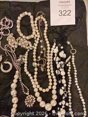 MaxSold Auction: Mixed Costume Jewelry Lot: Necklaces, Bracelets, Earrings, Brooches - Upper Marlboro (Maryland, USA) SELLER MANAGED Estate Sale Online Auction - Fox Bow Drive