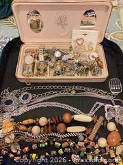 MaxSold Auction: Mixed Jewelry Lot: Necklaces, Bracelets, Watches & Brooches - Upper Marlboro (Maryland, USA) SELLER MANAGED Estate Sale Online Auction - Fox Bow Drive