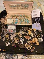 MaxSold Auction: Mixed Lot: Necklaces, Earrings, Rings, Brooches, Bracelets, Jewelry Box - Upper Marlboro (Maryland, USA) SELLER MANAGED Estate Sale Online Auction - Fox Bow Drive