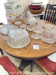 MaxSold Auction: Vintage Pressed Glass Serveware Set, 11–20 Pieces - Upper Marlboro (Maryland, USA) SELLER MANAGED Estate Sale Online Auction - Fox Bow Drive