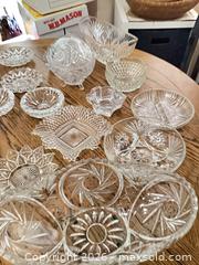 MaxSold Auction: Vintage Pressed Glass Serveware Set, 11–20 Pieces - Upper Marlboro (Maryland, USA) SELLER MANAGED Estate Sale Online Auction - Fox Bow Drive