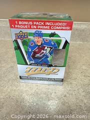 MaxSold Auction: New Sealed!! Upper Deck 2025-26 Hockey Blaster Box - 11 Packs - Welland (Ontario, Canada) SELLER MANAGED Reseller Online Auction - Young Road