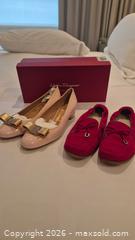 MaxSold Auction: 2 Pairs of Salvatore Ferragamo Shoes - Size 8 Nude Pumps & Red Loafers - Toronto (Ontario, Canada) PARTNER MANAGED Estate Sale Online Auction - Yorkville Avenue (CONDO) PART 2
