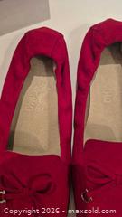 MaxSold Auction: 2 Pairs of Salvatore Ferragamo Shoes - Size 8 Nude Pumps & Red Loafers - Toronto (Ontario, Canada) PARTNER MANAGED Estate Sale Online Auction - Yorkville Avenue (CONDO) PART 2
