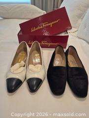 MaxSold Auction: 2 Pairs of Salvatore Ferragamo Women's Shoes - Pumps & Loafers Lot Size US 8 B - Toronto (Ontario, Canada) PARTNER MANAGED Estate Sale Online Auction - Yorkville Avenue (CONDO) PART 2
