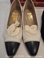 MaxSold Auction: 2 Pairs of Salvatore Ferragamo Women's Shoes - Pumps & Loafers Lot Size US 8 B - Toronto (Ontario, Canada) PARTNER MANAGED Estate Sale Online Auction - Yorkville Avenue (CONDO) PART 2