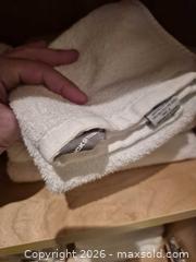 MaxSold Auction: 2 Shelves of Mixed White Cotton Towels — Bath, Hand & Washcloths - Toronto (Ontario, Canada) PARTNER MANAGED Estate Sale Online Auction - Yorkville Avenue (CONDO) PART 2