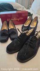 MaxSold Auction: 3 Pairs of Salvatore Ferragamo Shoes - Loafers, Oxfords & Cap-Toe Flats US 8 B - Toronto (Ontario, Canada) PARTNER MANAGED Estate Sale Online Auction - Yorkville Avenue (CONDO) PART 2