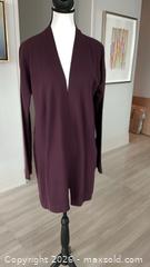 MaxSold Auction: Akris Garnet/Burgundy 100% Wool Cardigan, US 10, Long Sleeve - Toronto (Ontario, Canada) PARTNER MANAGED Estate Sale Online Auction - Yorkville Avenue (CONDO) PART 2