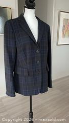 MaxSold Auction: Akris Plaid Black & Navy Blazer US 12 / EU 44 - Toronto (Ontario, Canada) PARTNER MANAGED Estate Sale Online Auction - Yorkville Avenue (CONDO) PART 2