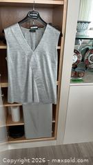 MaxSold Auction: Akris Two-Piece Silk Skirt & Sleeveless V-Neck Top, US 12 - Toronto (Ontario, Canada) PARTNER MANAGED Estate Sale Online Auction - Yorkville Avenue (CONDO) PART 2