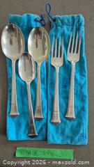 MaxSold Auction: Antique Tiffany & Co. Sterling Silver Flatware, 5 Pieces with BIRKS Blue Felt Storage Bags - Toronto (Ontario, Canada) PARTNER MANAGED Estate Sale Online Auction - Yorkville Avenue (CONDO) PART 2