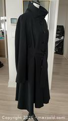 MaxSold Auction: Armani Collezioni Black Wool Pleated Back Funnel Neck Overcoat US 12 / EU 48, Comes with Certificate of Authenticity - Toronto (Ontario, Canada) PARTNER MANAGED Estate Sale Online Auction - Yorkville Avenue (CONDO) PART 2