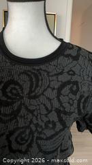 MaxSold Auction: Armani Collezioni Floral Jacquard Knit Short-Sleeve Top, Size 10, Comes with Certificate of Authenticity - Toronto (Ontario, Canada) PARTNER MANAGED Estate Sale Online Auction - Yorkville Avenue (CONDO) PART 2