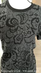 MaxSold Auction: Armani Collezioni Floral Jacquard Knit Short-Sleeve Top, Size 10, Comes with Certificate of Authenticity - Toronto (Ontario, Canada) PARTNER MANAGED Estate Sale Online Auction - Yorkville Avenue (CONDO) PART 2