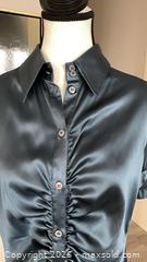 MaxSold Auction: Armani Collezioni Teal Silk-Blend Button-Up Blouse, US 12 - Toronto (Ontario, Canada) PARTNER MANAGED Estate Sale Online Auction - Yorkville Avenue (CONDO) PART 2