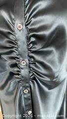 MaxSold Auction: Armani Collezioni Teal Silk-Blend Button-Up Blouse, US 12 - Toronto (Ontario, Canada) PARTNER MANAGED Estate Sale Online Auction - Yorkville Avenue (CONDO) PART 2