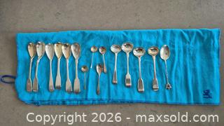MaxSold Auction: Assorted Sterling & Silver Plate Spoons, 14 Pieces - Toronto (Ontario, Canada) PARTNER MANAGED Estate Sale Online Auction - Yorkville Avenue (CONDO) PART 2